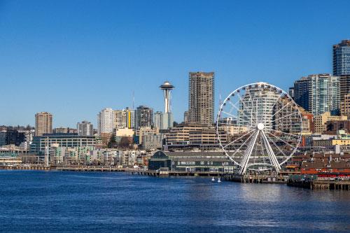 Prosegur Security Seattle Washington A commercial building in Seattle Washington that Prosegur provides security guard services for.