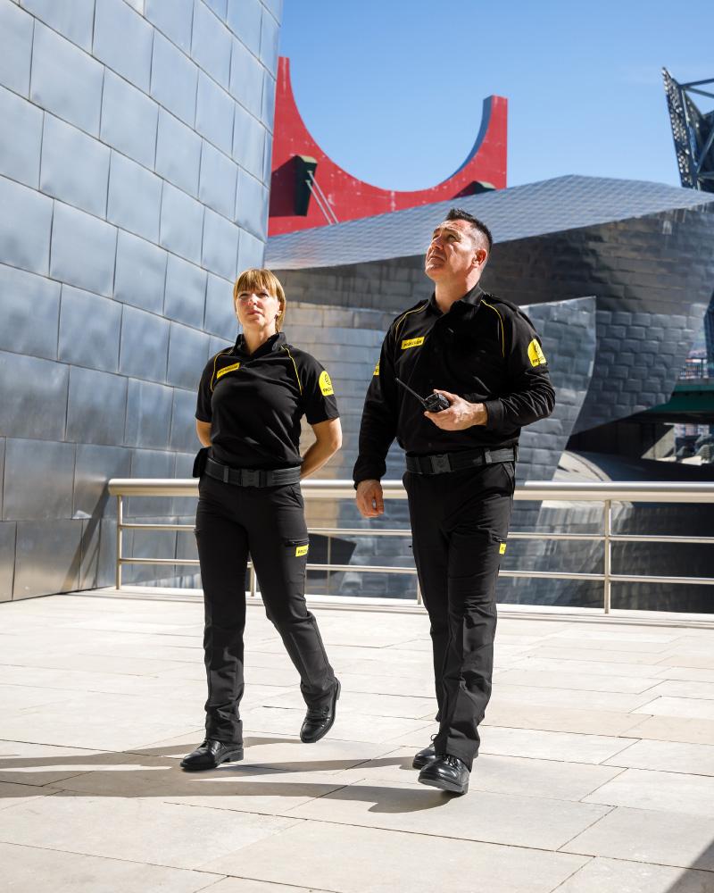 Prosegur's Aviation Security Guards Two Prosegur security guards providing aviation security guard services