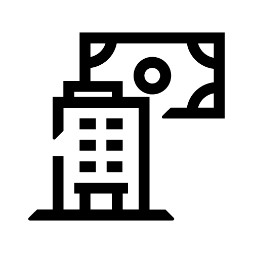 Cost savings and insurance support icon