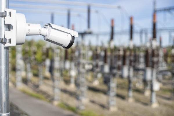 A Prosegur security camera looking at a clients energy infrastructure