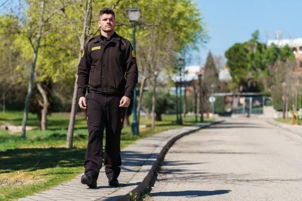 Patrolling Campus Security A campus security officer on patrol