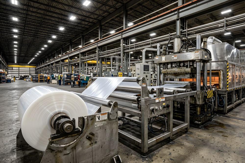 The inside of a manufacturing plant