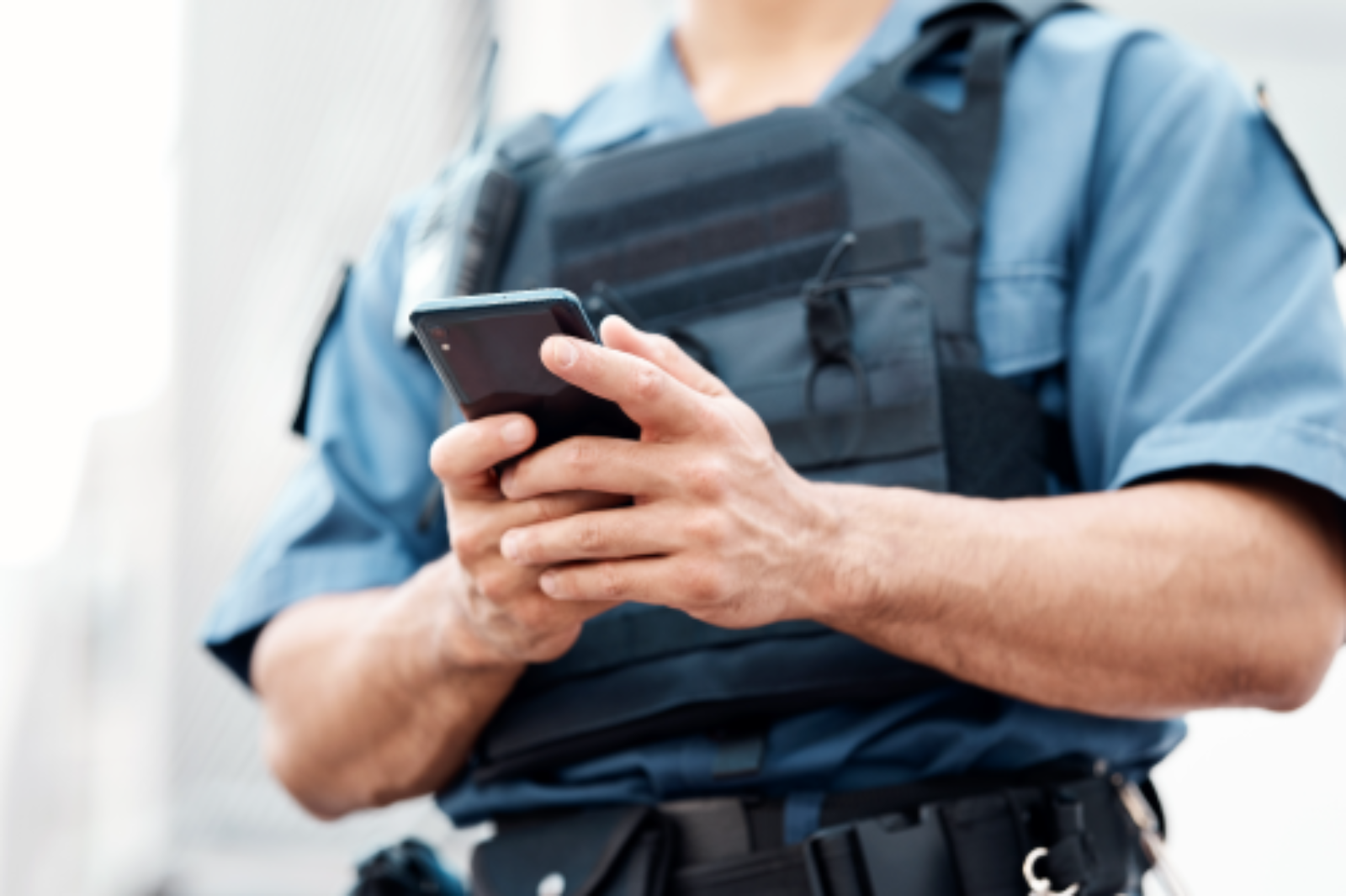 An off-duty police officer working for Prosegur Security. 