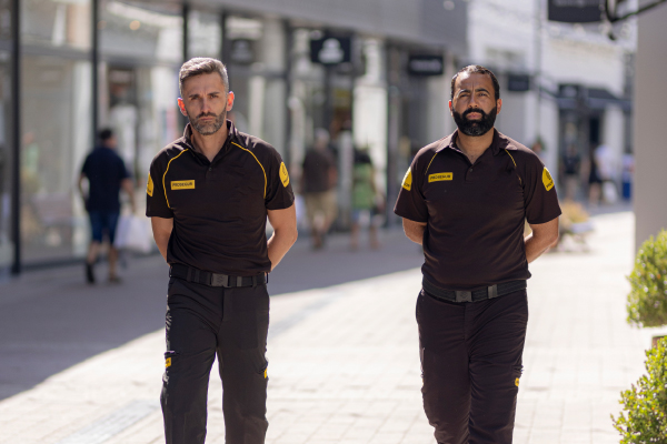Two Prosegur security officers on patrol