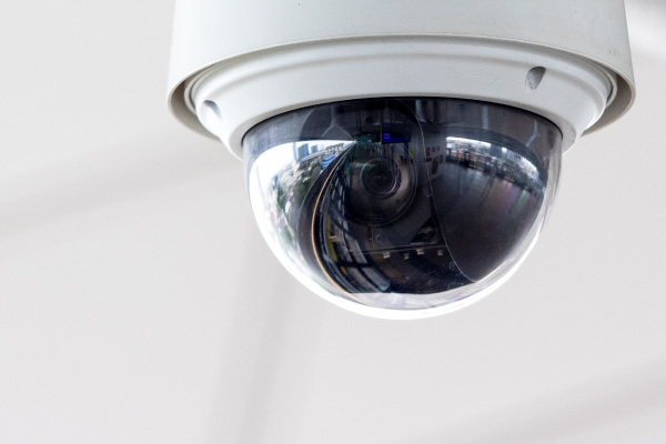 A modern security camera