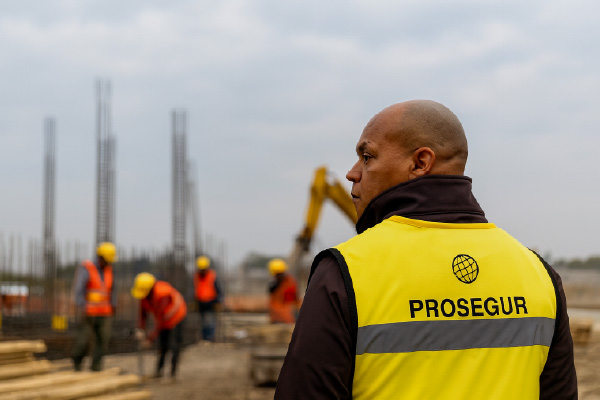A few patients inside a hospital lobby